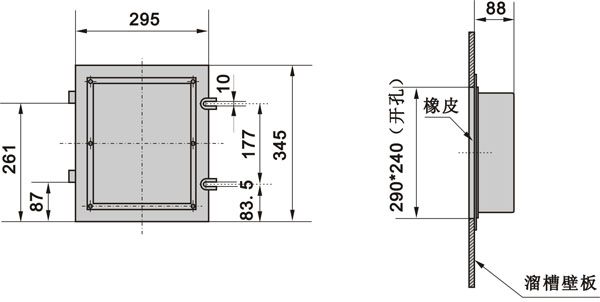 XLDS-I溜槽堵塞检测器，门式结构KBX-220隔爆溜槽堵塞检测器