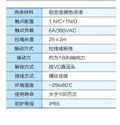 HS-85Q双向拉线开关金属外壳胶带机保护拉绳开关 HS-85Q双向拉线开关金属外壳胶带机保护拉绳开关